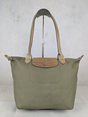Longchamp Le Pliage Nylon Tote Green Bag – Preloved – Authentic – Great Deal